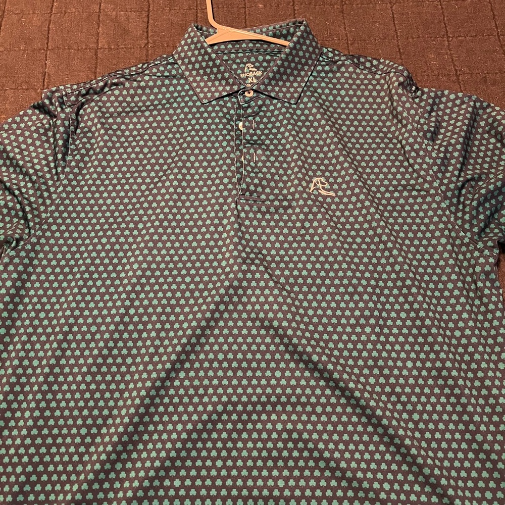 Rhoback 4 Leaf Clover Polo XL